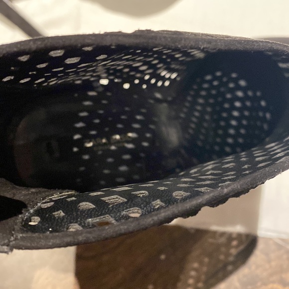 Zara perforated black peep toe booties size 38 - Picture 6 of 7